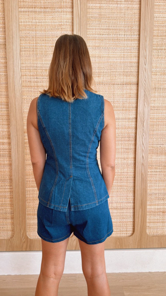 Chloe Dark Denim Set