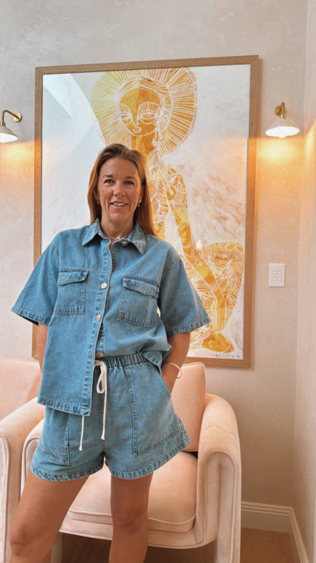 Nicky Light Denim Set