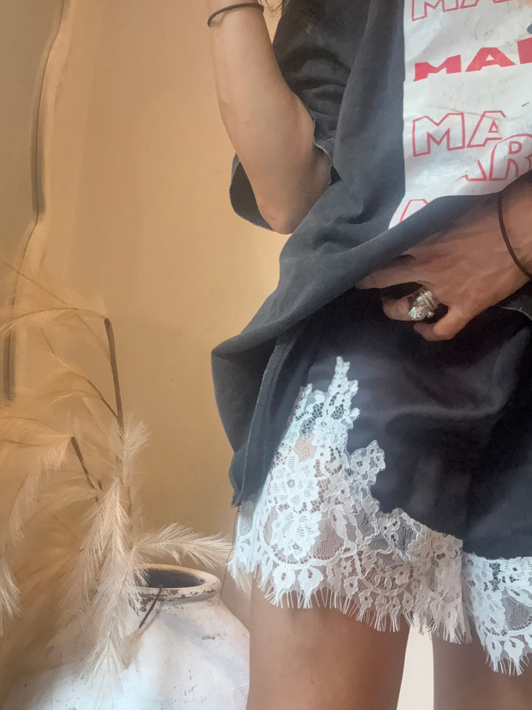 Tilly Satin Lace Shorts
