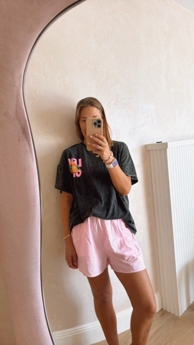 Lemonade Acid Wash Boxy Tee