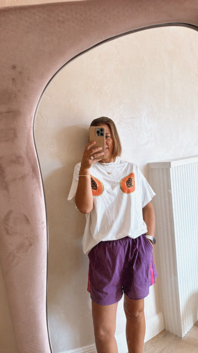 Purple Vibes Racer Shorts