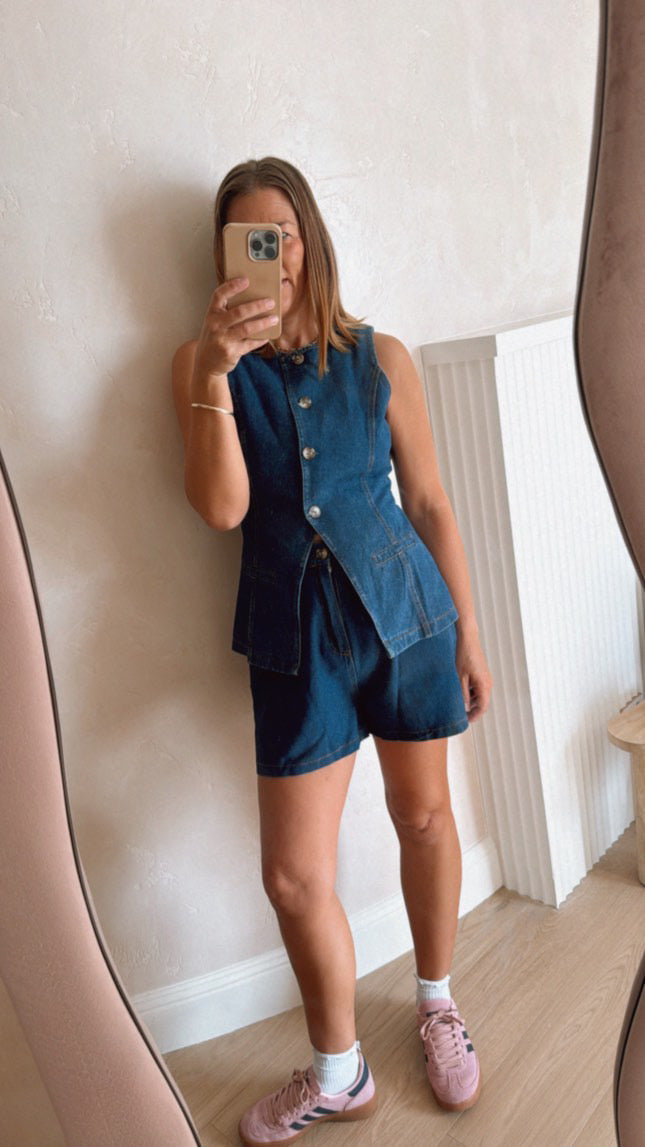 Chloe Dark Denim Set