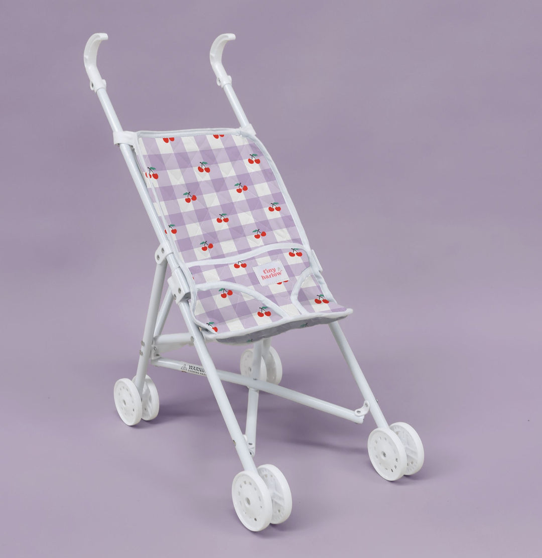 Tiny Harlow Folding Doll's Stroller 2.0 - Purple Cherry