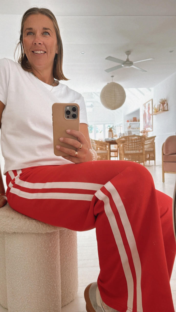 Margarita Red Track Pants