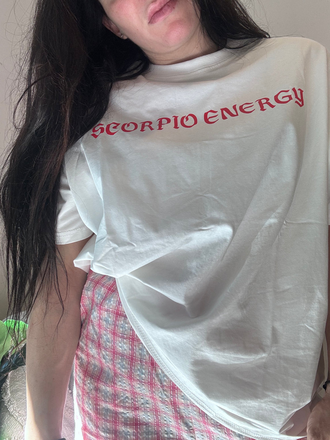 Scorpio White with Red Tee