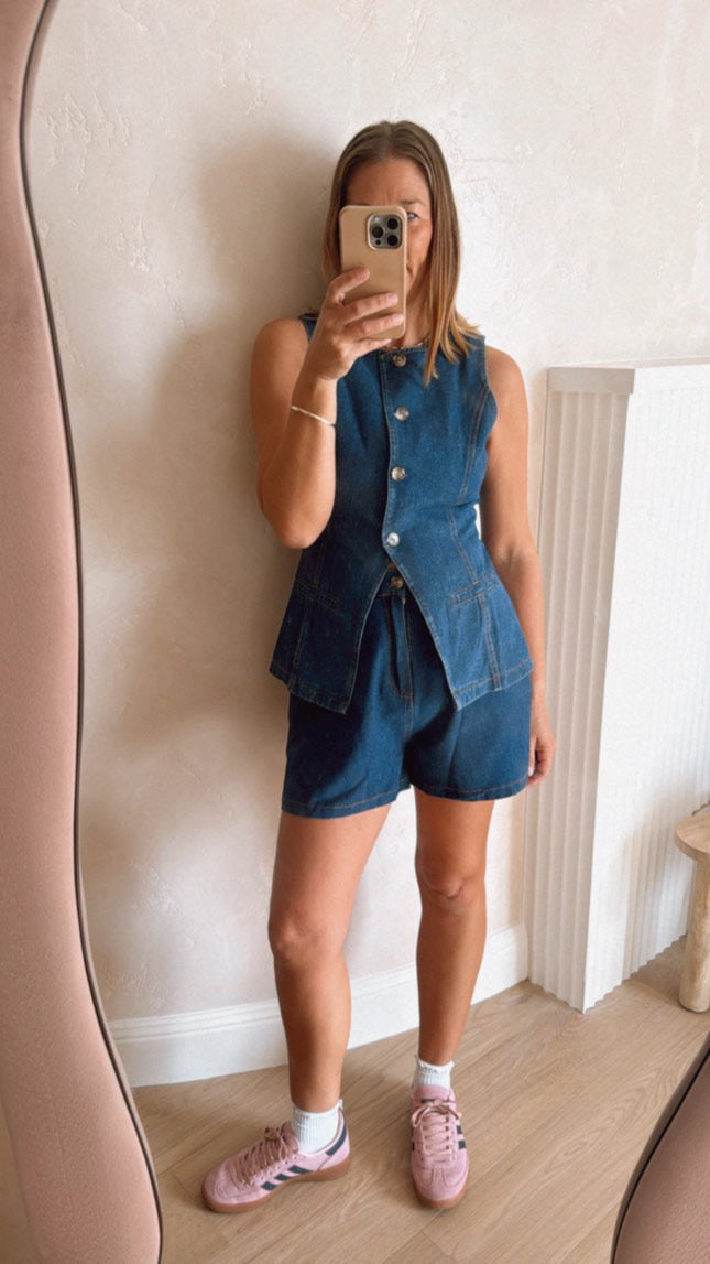 Chloe Dark Denim Set