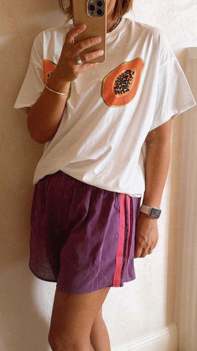 Purple Vibes Racer Shorts