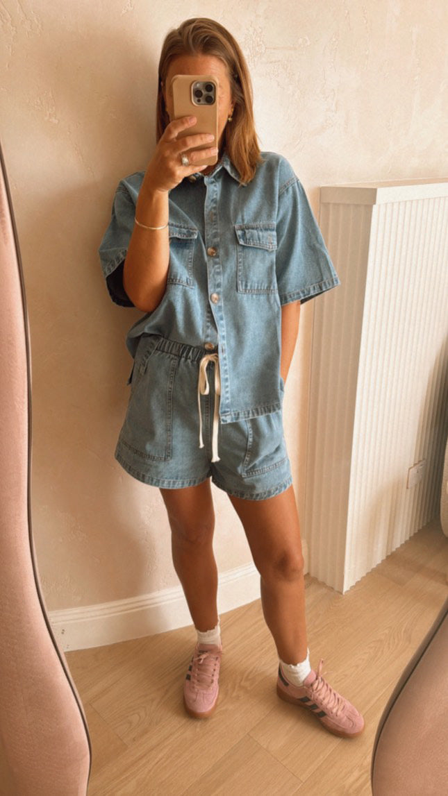 Nicky Light Denim Set