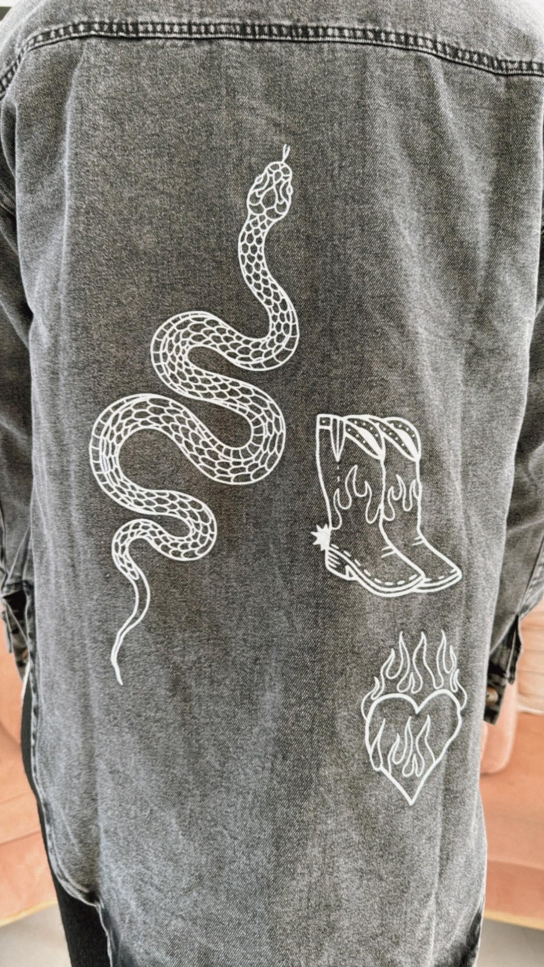 Texas Acid Black Oversized Shirt