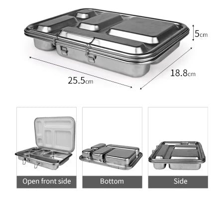 ECOCOCOON BENTO LUNCH BOX 5 - LEAK PROOF GRAPE