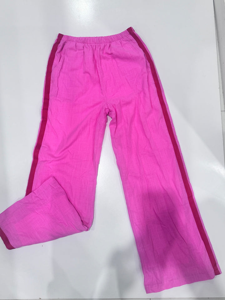 Chilli Margs Pink and Red Striped Pants