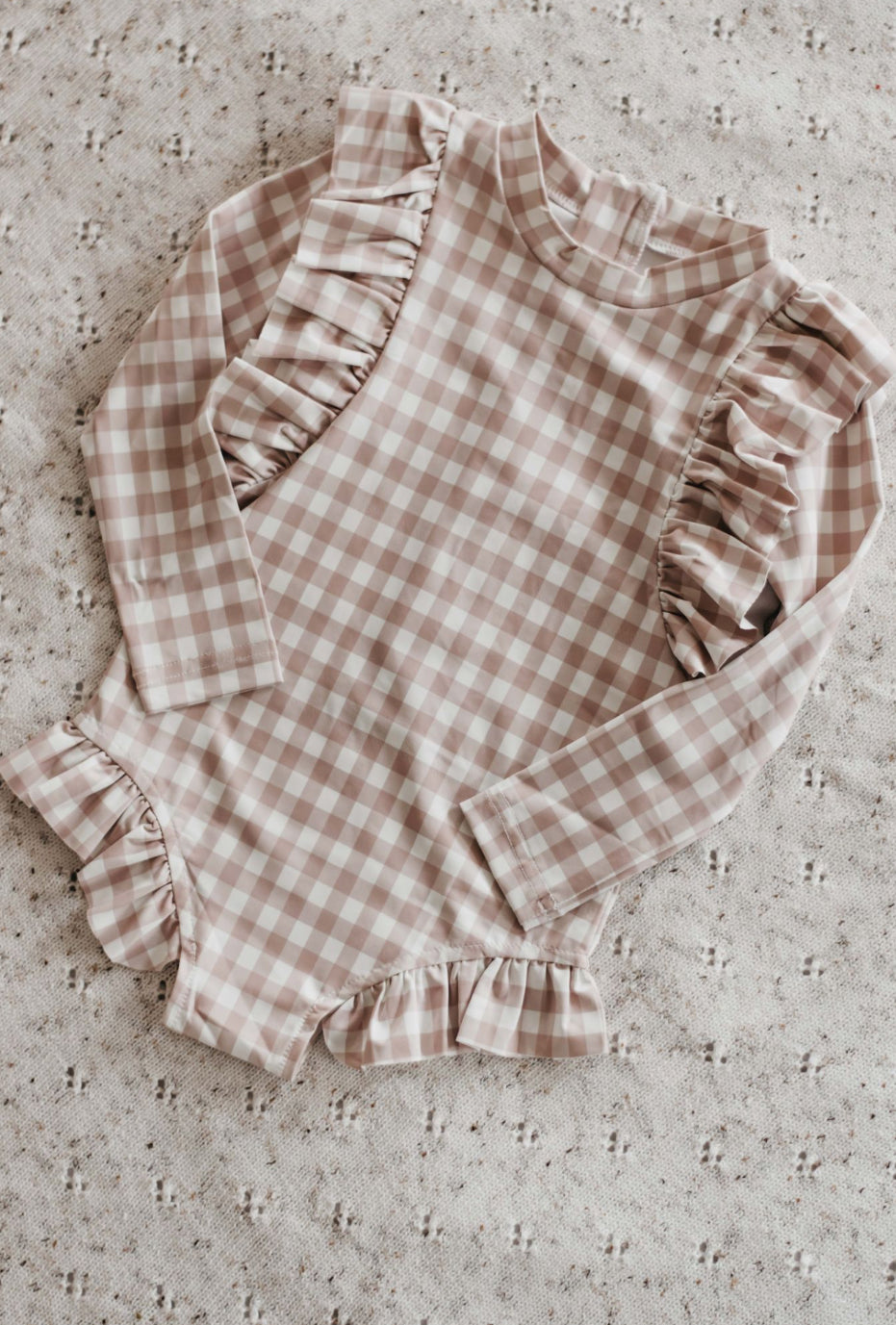 Frill Swim Suit Gingham