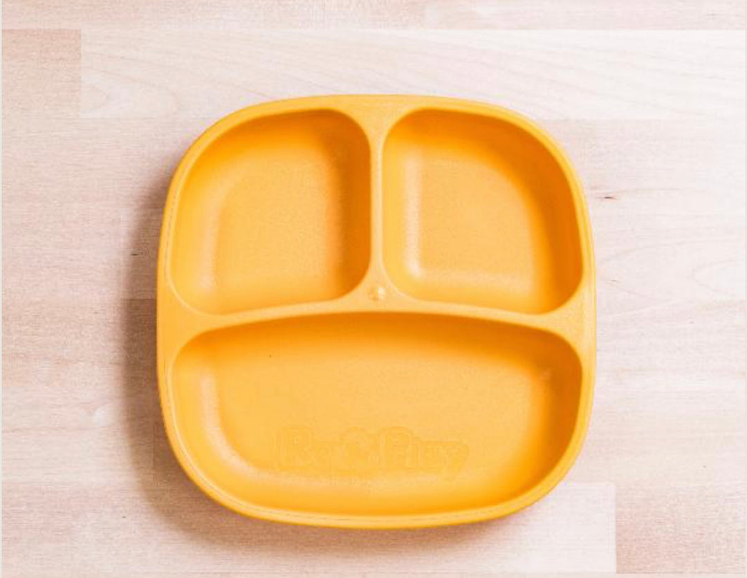 Re-Play Divided Plate - Sunny Yellow