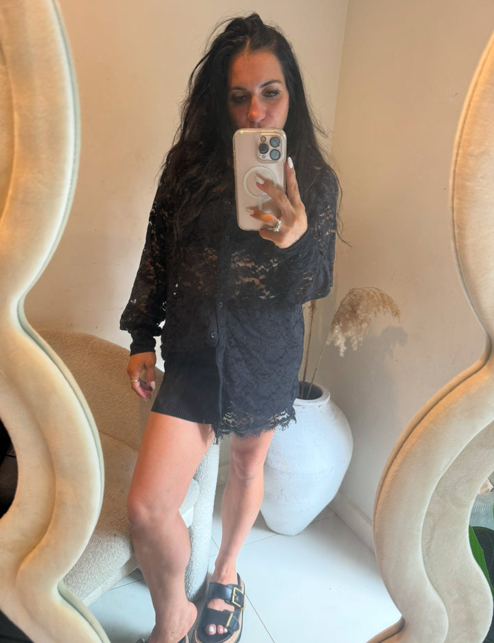 Black Knit Sophie shorts