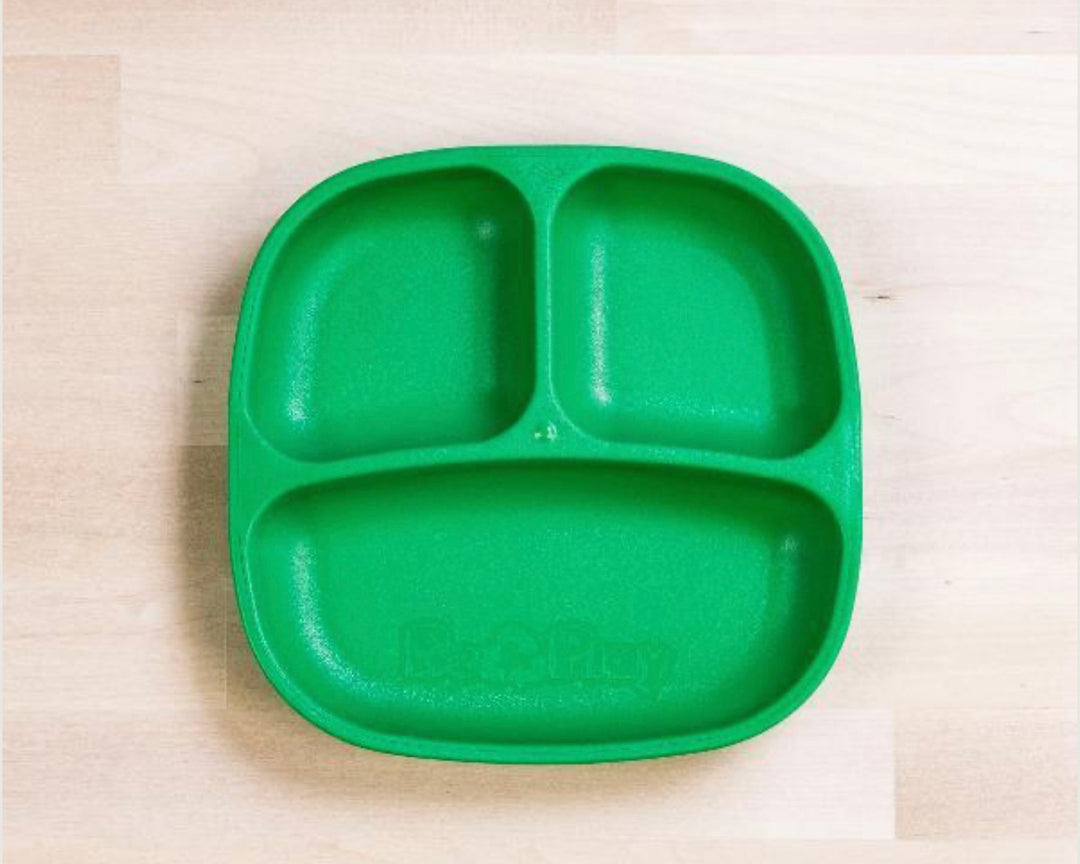 Re-Play Divided Plate - Kelly Green