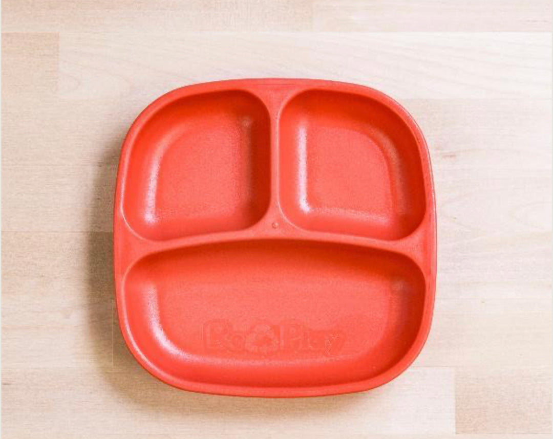 Re-Play Divided Plate - Red