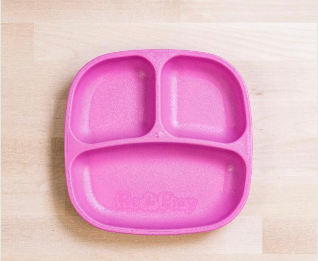 Re-Play Divided Plate - Bright Pink
