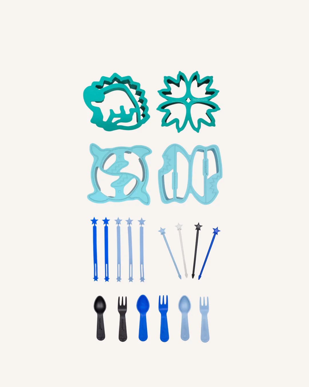 Lunch Punch Dinosaur & Shark Cutters & Bento Fun Set