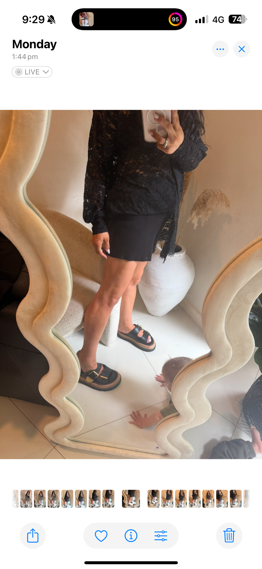 Black Knit Sophie shorts