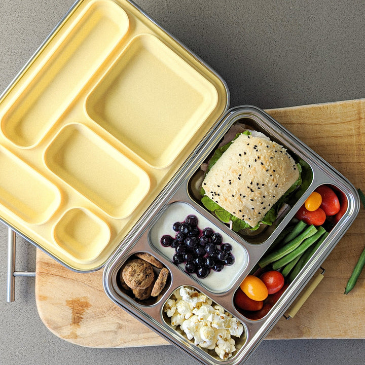 ECOCOCOON BENTO LUNCH BOX 5 - LEAK PROOF LIMONCELLO