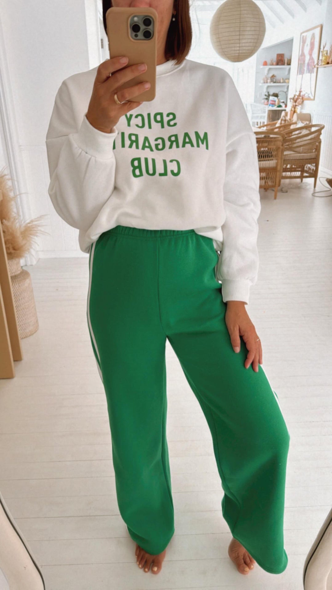 Margarita Green Track Pants
