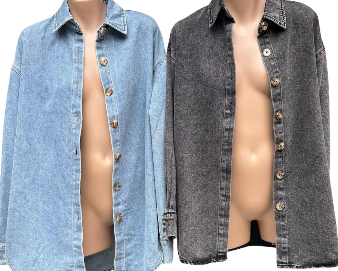 Texas Acid Black Oversized Shirt