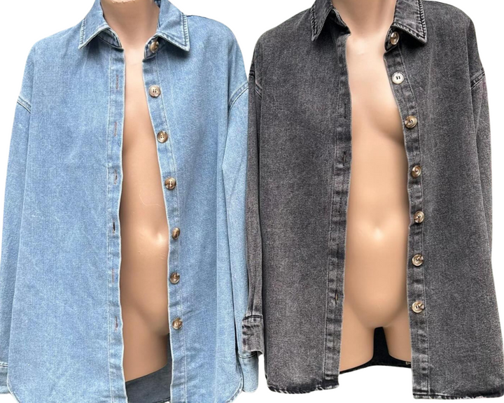 Texas Acid Black Oversized Shirt