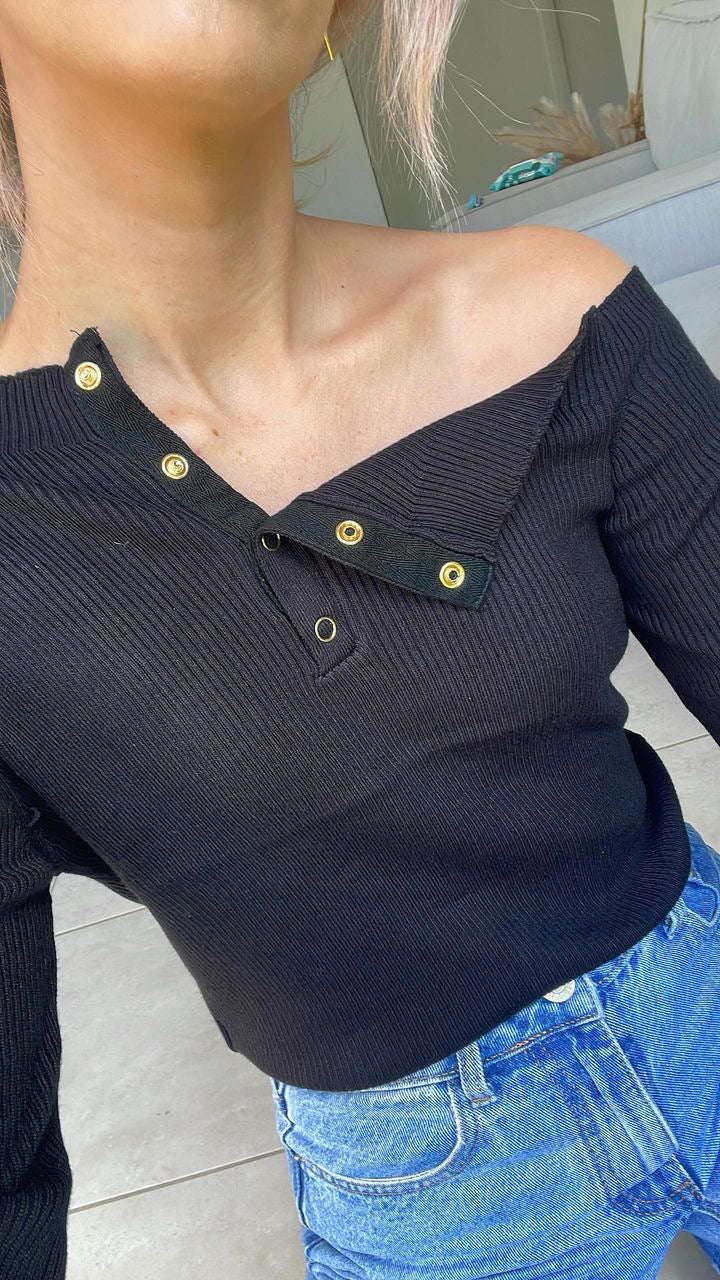 Black Chloe Top