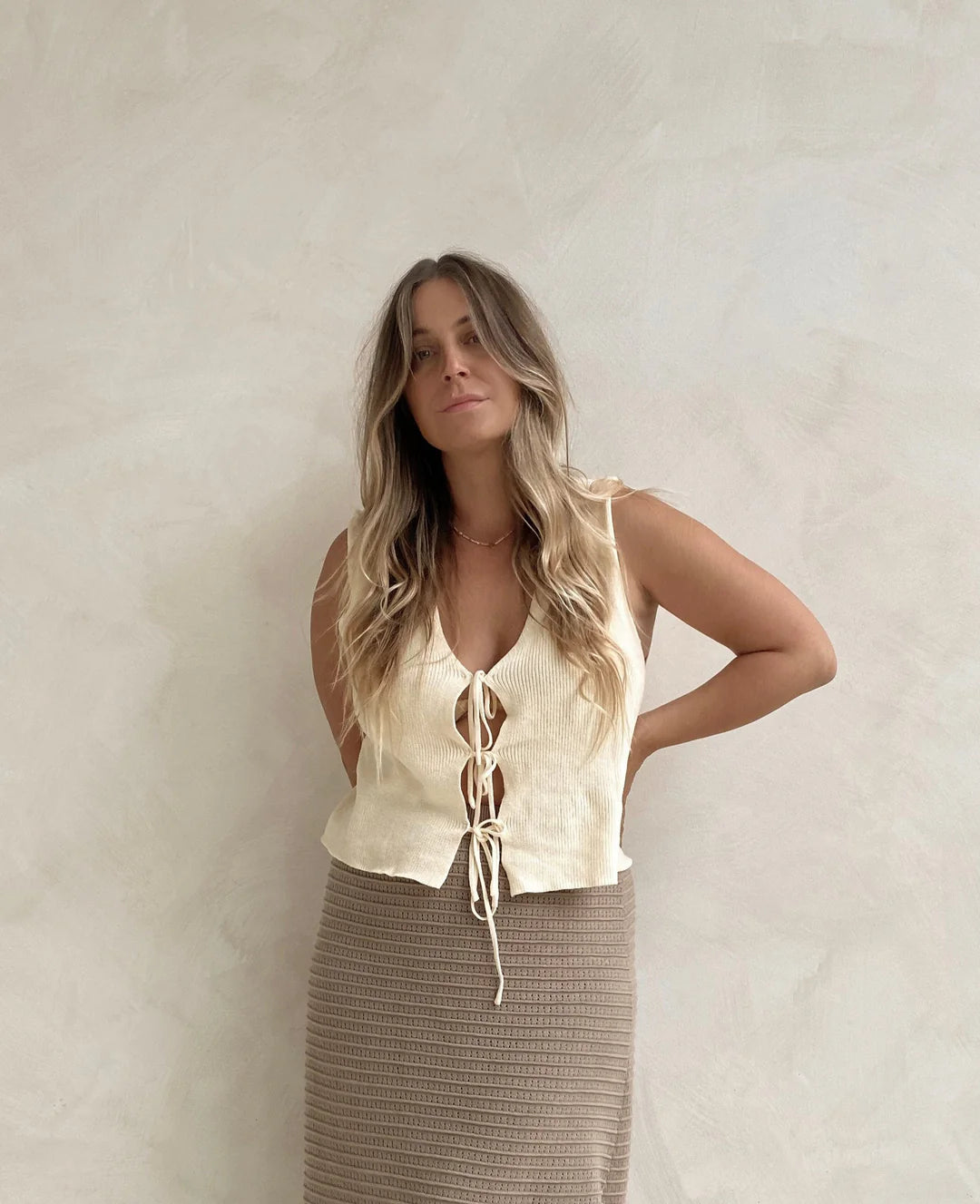 KNIT SINGLET | LEMON (WOMEN'S) by Ziggy Lou