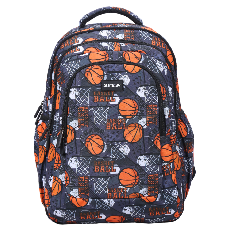 BASKETBALL LARGE SCHOOL BACKPACK - Alimasy