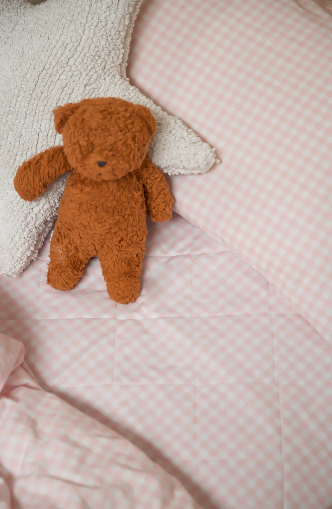 Gingham Blush - Bed Wetting Mat