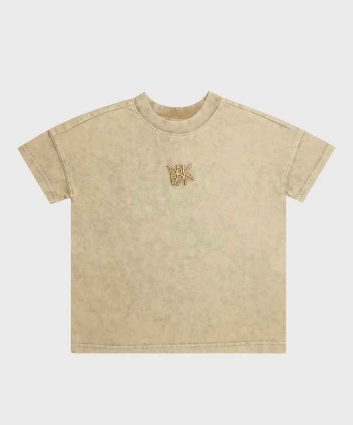 BASICS TEE - ACID WASH BEIGE