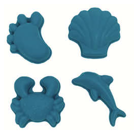 Scrunch Footprint Moulds -Petrol