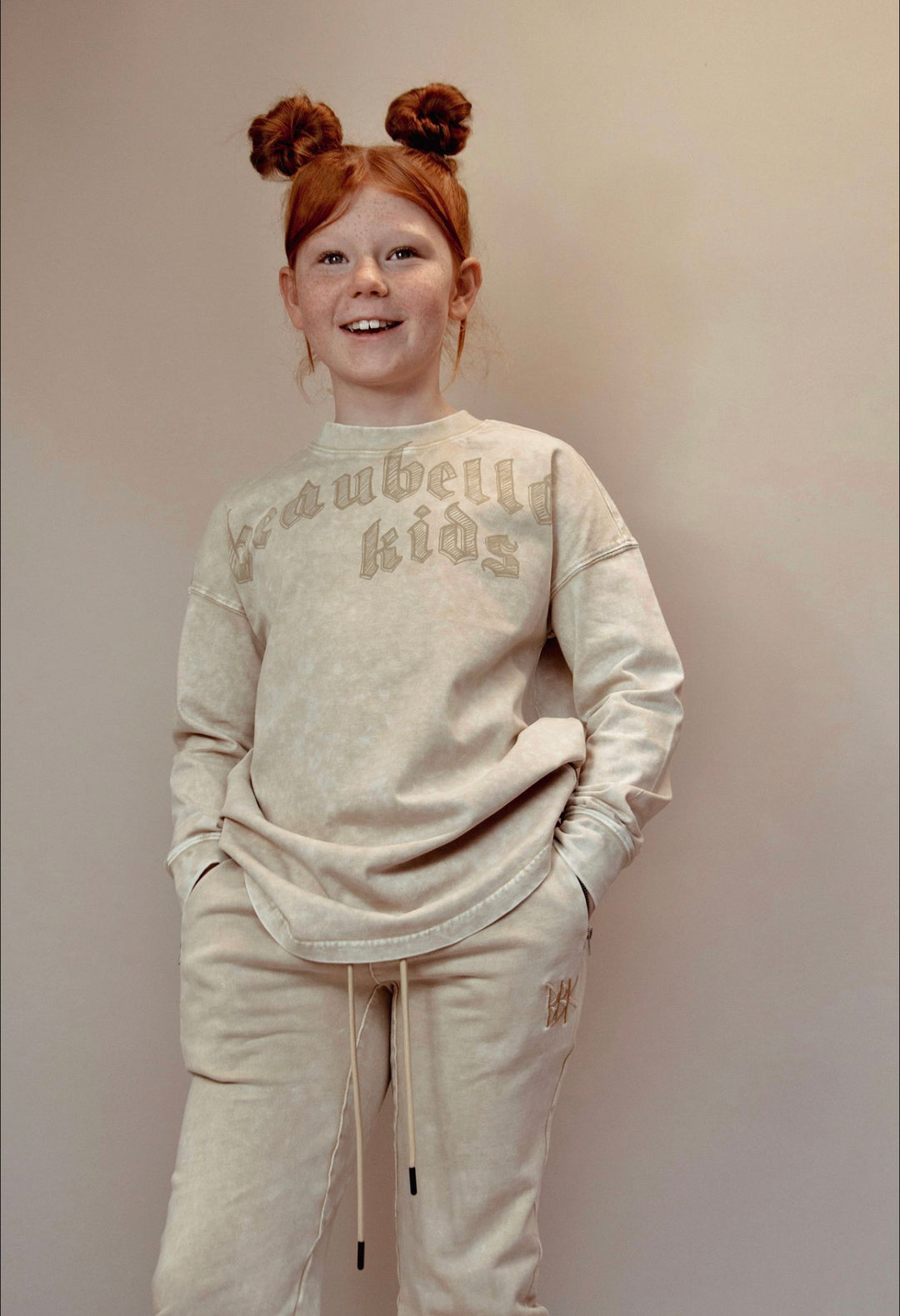 SIGNATURE LONG SLEEVE - ACID WASH BEIGE
