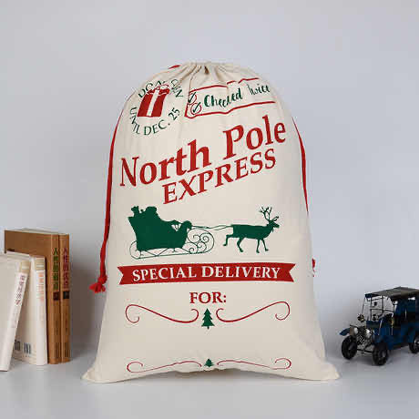 North Pole Express Santa Sack personalised