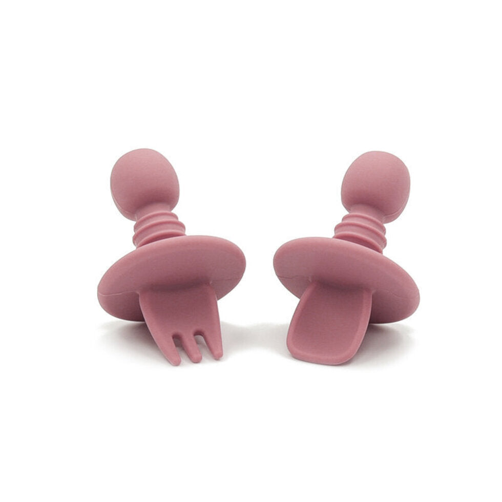 Milk Addict silicone first feeding set - Sand