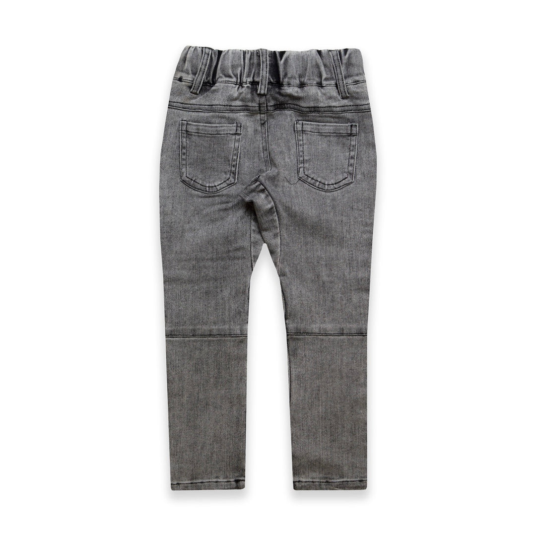 Beau Bella Acid Grey Biker Jeans