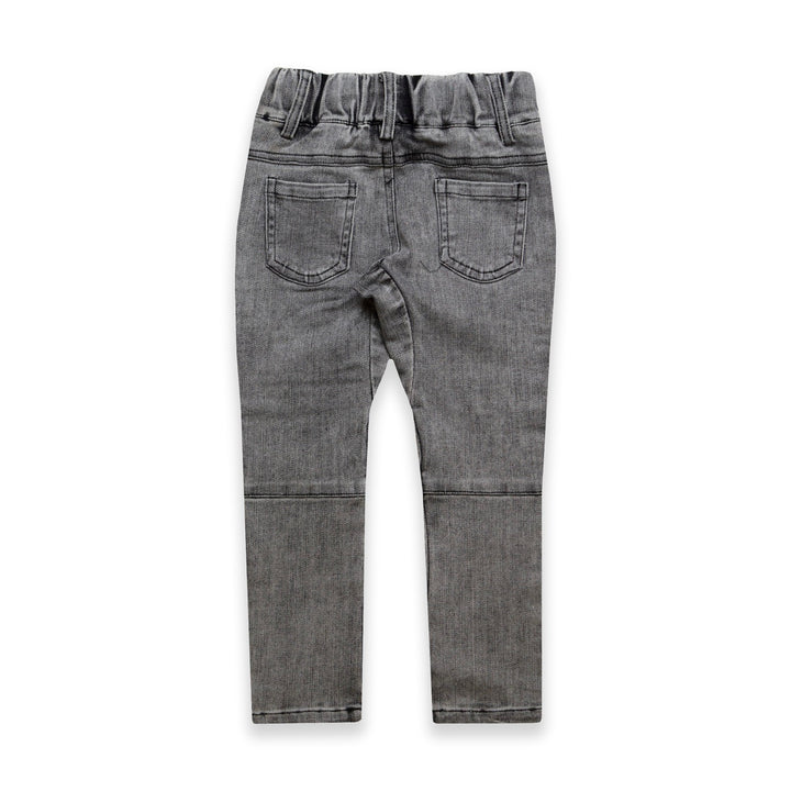 Beau Bella Acid Grey Biker Jeans