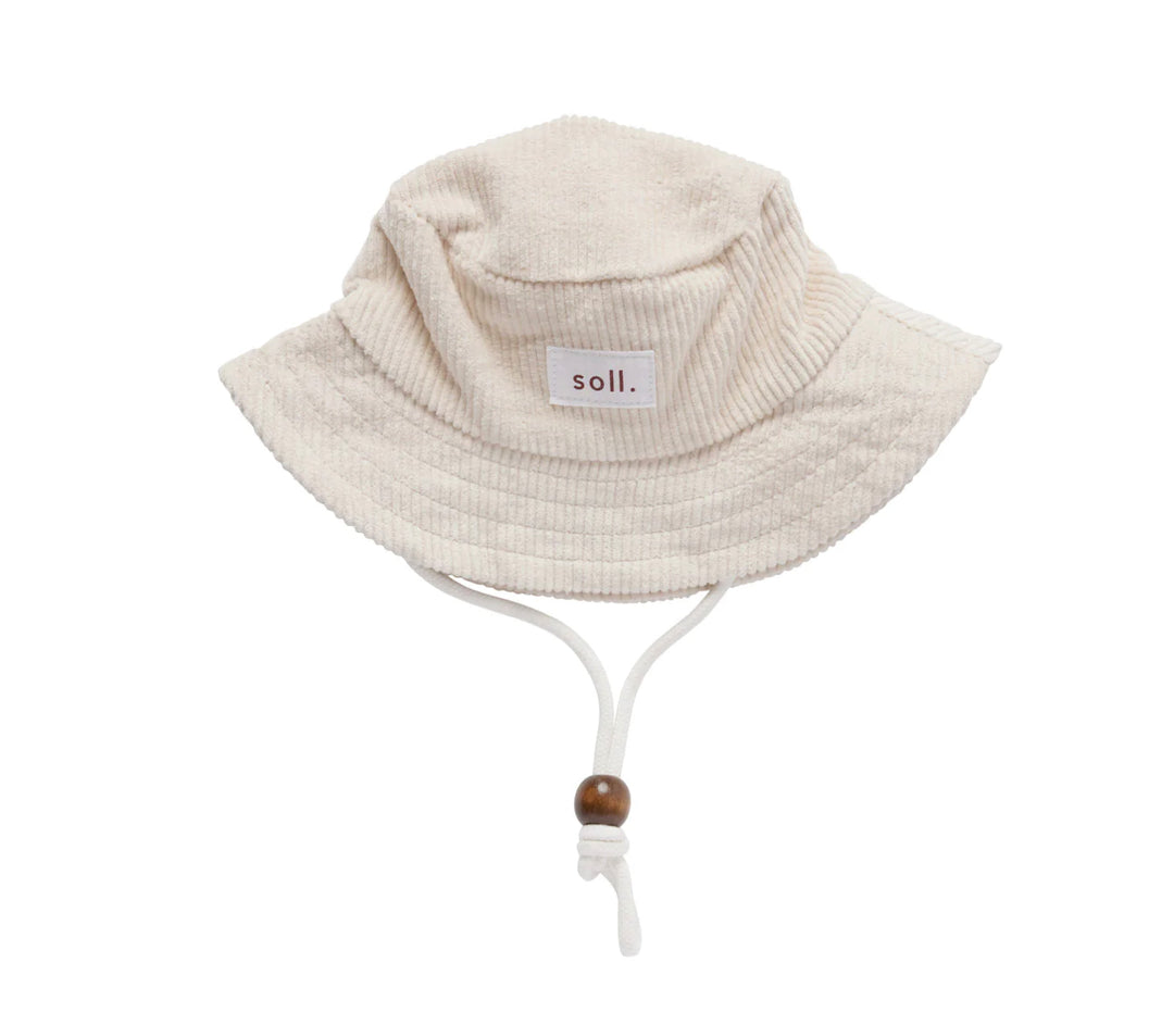 Corduroy Bucket Hat - Cream Soll The Label