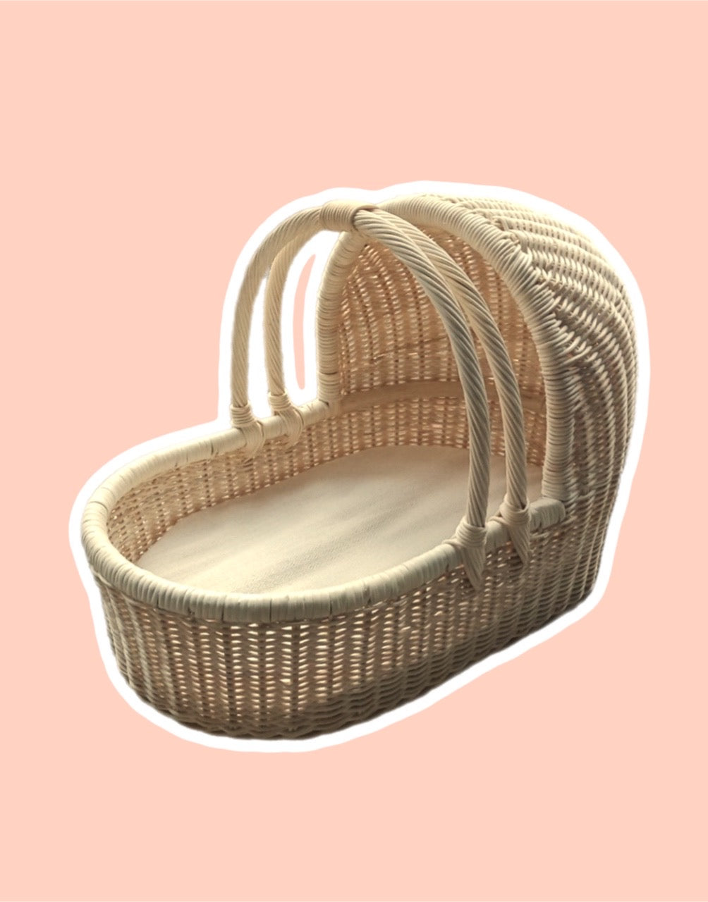 Tiny Harlow Wicker Doll's Moses Bassinet – Jelly Tot