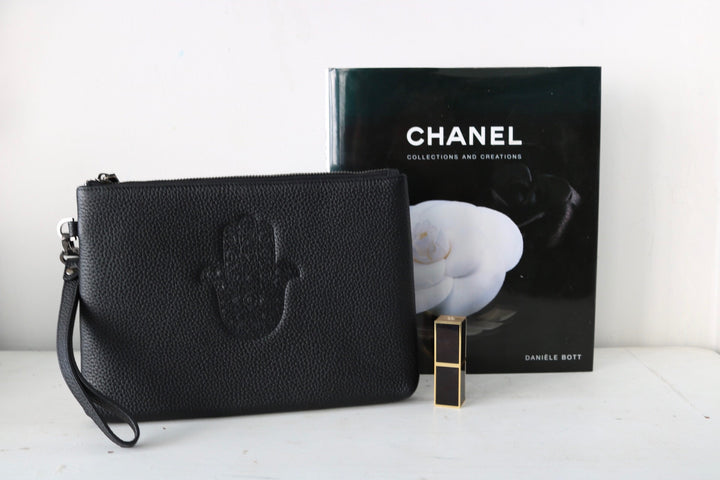 Pebbled leather Bag With Embossed