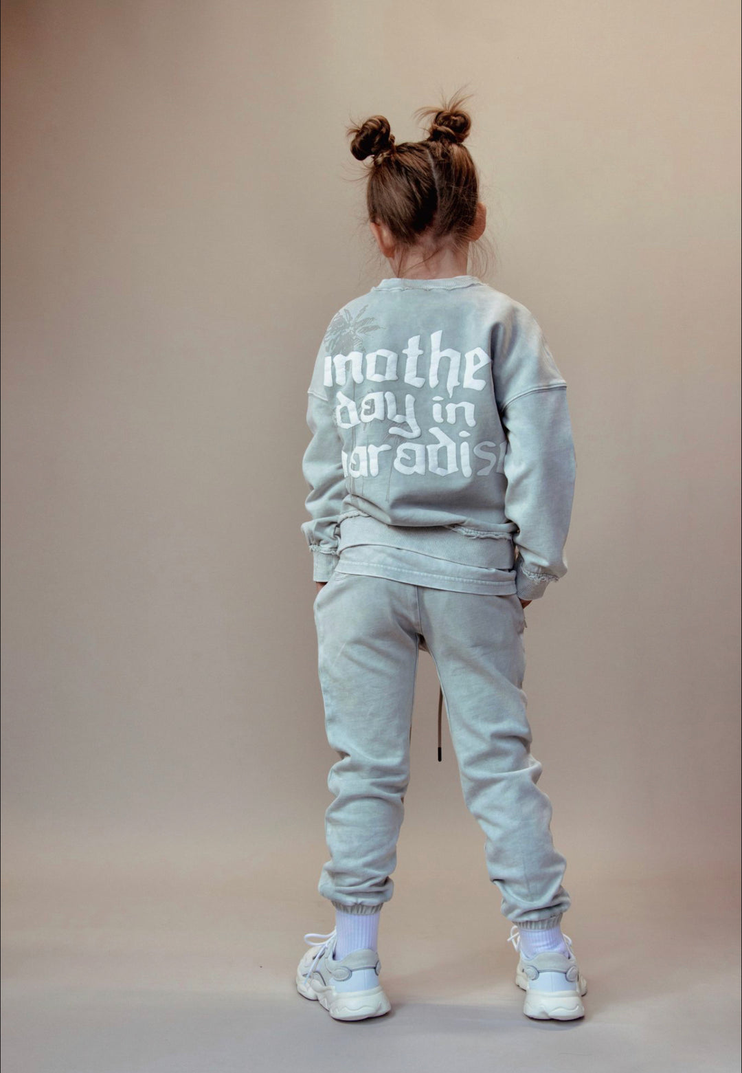 BASIC JOGGER PANTS - ACID WASH GREY