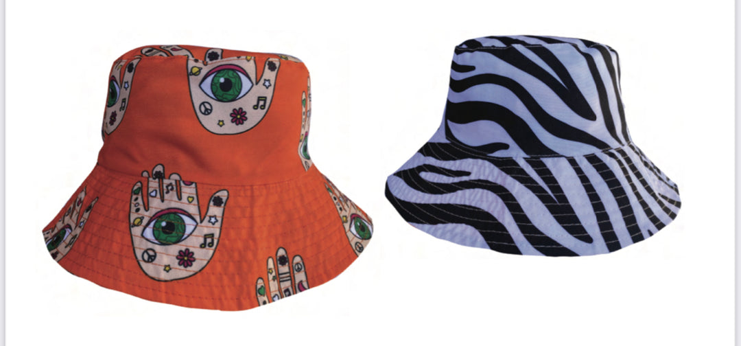 Hands Off Reversible Bucket Hat Doo Wop