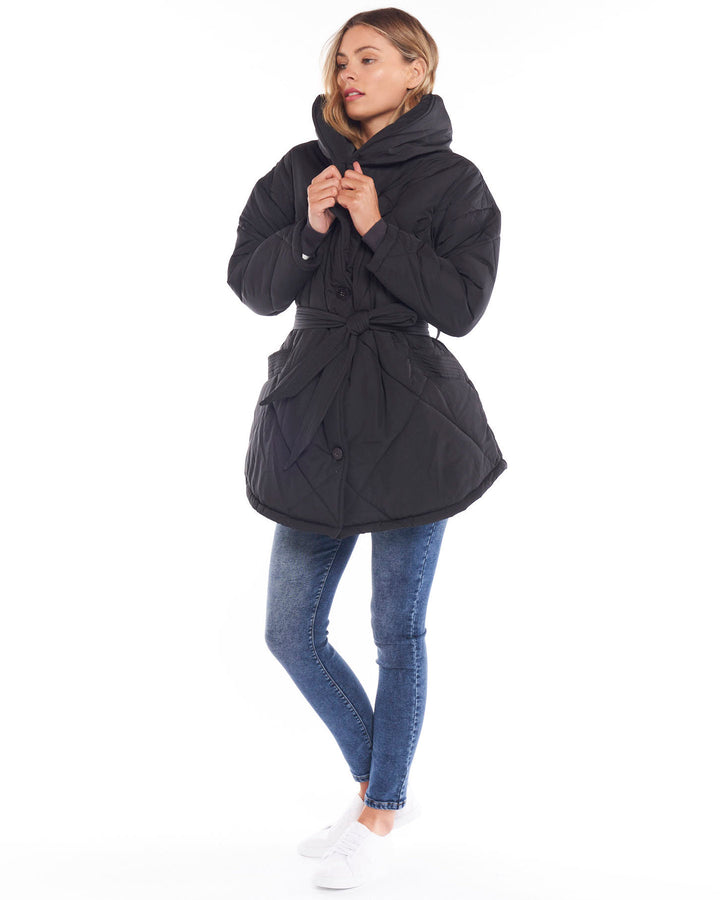 Archie Puffer Jacket Black