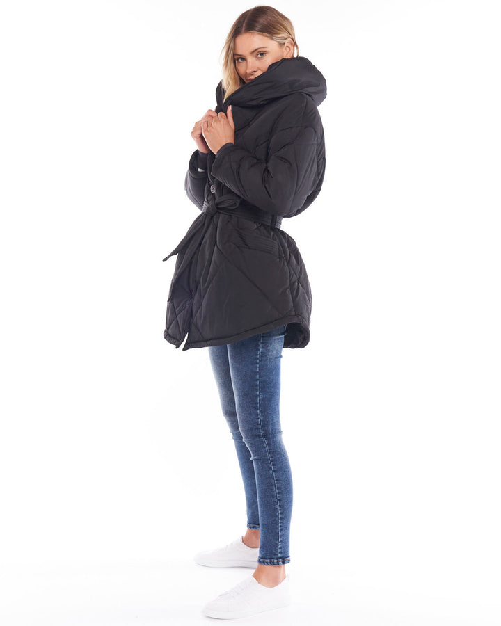 Archie Puffer Jacket Black