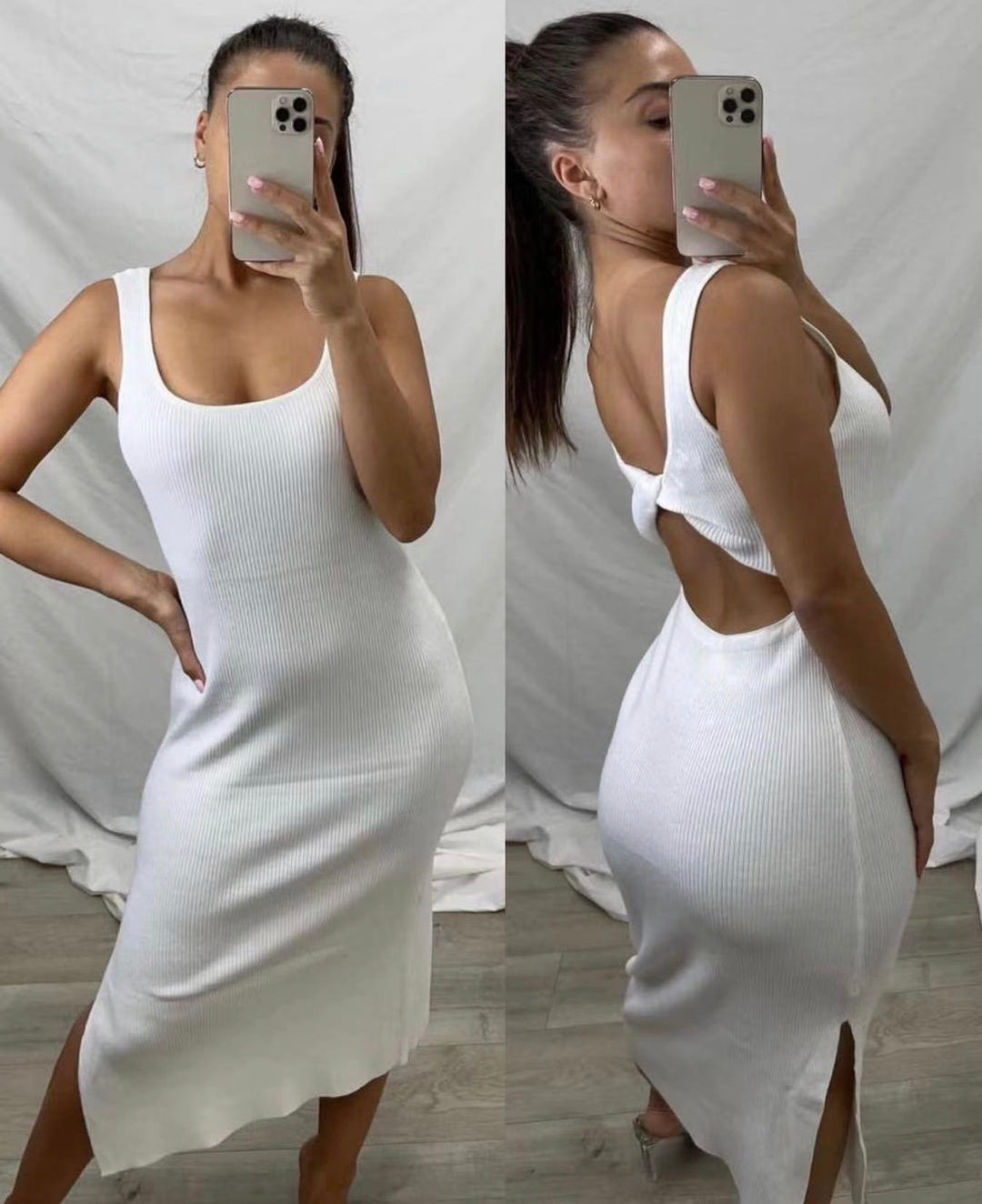 Cream flattering Ladies Dress