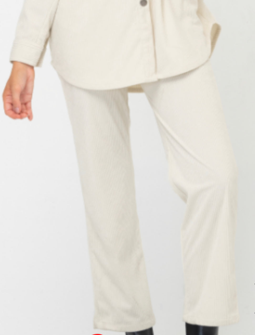 Cream Cord Pants