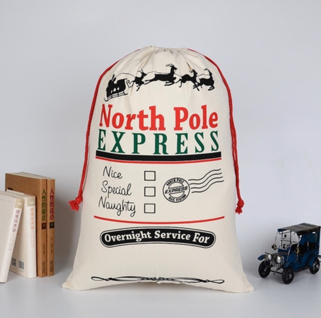 North Pole Express Santa Sack personalised
