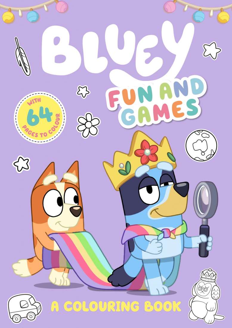 BLUEY: FUN AND GAMES: A COLOURING BOOK
