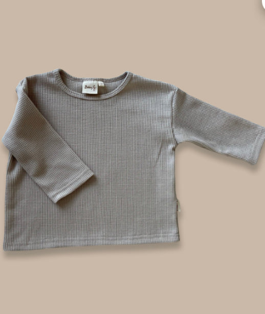 Waffle Tee- Latte Bobby G